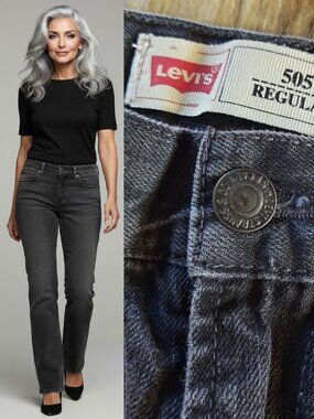Y2K black straight jeans - Levi's